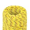 Cuerda De Barco Polipropileno Amarillo 2 Mm 100 M Vidaxl