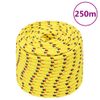 Cuerda De Barco Polipropileno Amarillo 14 Mm 250 M Vidaxl