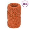 Cuerda De Barco Polipropileno Naranja 2 Mm 25 M Vidaxl