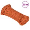 Cuerda De Barco Polipropileno Naranja 4 Mm 25 M Vidaxl