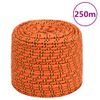 Cuerda De Barco Polipropileno Naranja 8 Mm 250 M Vidaxl