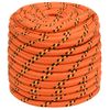 Cuerda De Barco Polipropileno Naranja 16 Mm 250 M Vidaxl