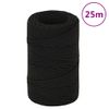 Cuerda De Trabajo Poliéster Negro 2 Mm 25 M Vidaxl