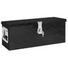 Caja De Almacenaje De Aluminio Negro 60x23,5x23 Cm Vidaxl