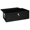 Caja De Almacenaje De Aluminio Negro 90x47x33,5 Cm Vidaxl