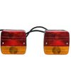 Luces De Remolque 2 Uds Bombilla Clásica Rojo 12v 10,5x7,5x10cm Vidaxl