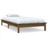 Estructura De Cama Madera Maciza Pino Marrón Miel 90x200 Cm Vidaxl