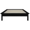 Estructura De Cama Madera Maciza De Pino Negra 100x200 Cm Vidaxl