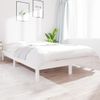 Estructura De Cama De Madera Maciza De Pino Blanco 160x200 Cm Vidaxl