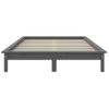 Estructura De Cama Madera Maciza De Pino Gris 180x200 Cm Vidaxl