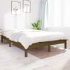 Estructura De Cama Madera Maciza De Pino Marrón Miel 180x200 Cm Vidaxl