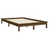 Estructura De Cama Madera Maciza De Pino Marrón Miel 180x200 Cm Vidaxl