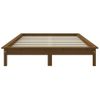 Estructura De Cama Madera Maciza De Pino Marrón Miel 180x200 Cm Vidaxl