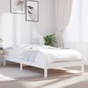 Estructura De Cama Madera Maciza De Pino Blanco 75x190 Cm Vidaxl