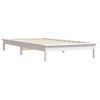 Estructura De Cama Madera Maciza De Pino Blanco 75x190 Cm Vidaxl