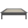 Estructura De Cama Madera Maciza Pino Gris 75x190 Cm Vidaxl