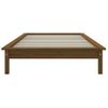 Estructura De Cama Madera Maciza Pino Marrón Miel 75x190 Cm Vidaxl