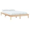 Estructura De Cama De Madera Maciza De Pino 140x190 Cm Vidaxl