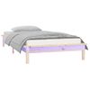 Estructura De Cama Con Led Madera Maciza 100x200 Cm Vidaxl