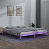 Estructura De Cama Con Led Madera Maciza 140x200 Cm Vidaxl