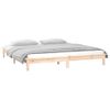 Estructura De Cama Con Led Madera Maciza 140x200 Cm Vidaxl