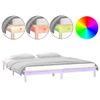 Estructura De Cama Con Led Super King Madera Maciza 180x200 Cm Vidaxl