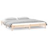 Estructura De Cama Con Led Super King Madera Maciza 180x200 Cm Vidaxl