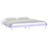 Estructura De Cama Con Led Madera Maciza Blanca 180x200 Cm Vidaxl