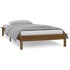 Estructura Cama Individual Madera Maciza Marrón Miel 75x190 Cm Vidaxl