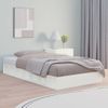 Estructura De Cama De Madera Maciza Blanca 90x200 Cm Vidaxl