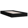 Estructura Cama Madera Maciza Individual Negro 75x190 Cm Vidaxl