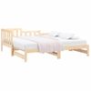 Sofá Cama Extraíble Madera Maciza De Pino 2x(80x200) Cm Vidaxl