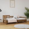 Sofá Cama Extraíble Madera Maciza De Pino Marrón 2x(90x200) Cm Vidaxl