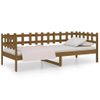 Sofá Cama Madera Maciza De Pino Marrón Miel 90x200 Cm Vidaxl