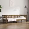 Sofá Cama Madera Maciza De Pino Marrón Miel 90x200 Cm Vidaxl