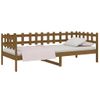 Sofá Cama Madera Maciza De Pino Marrón Miel 90x200 Cm Vidaxl