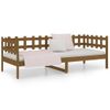 Sofá Cama Madera Maciza De Pino Marrón Miel 90x200 Cm Vidaxl