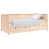 Sofá Cama De Madera Maciza De Pino 100x200 Cm Vidaxl