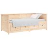 Sofá Cama Madera Maciza De Pino 90x190 Cm Vidaxl