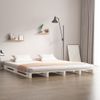 Cama De Palets Madera Maciza Pino Blanca 120x190 Cm Vidaxl