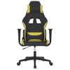 Silla Gaming De Masaje Tela Negro Y Verde Claro Vidaxl