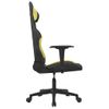 Silla Gaming De Masaje Tela Negro Y Verde Claro Vidaxl