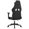 Silla Gaming De Masaje Tela Negro Y Verde Claro Vidaxl