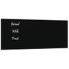 Pizarra Magnética De Pared Vidrio Templado Negro 50x20 Cm Vidaxl