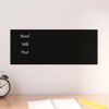 Pizarra Magnética De Pared Vidrio Templado Negro 50x20 Cm Vidaxl