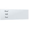 Pizarra Magnética De Pared Vidrio Templado Blanco 80x30 Cm Vidaxl