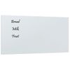 Pizarra Magnética De Pared Vidrio Templado Blanco 80x40 Cm Vidaxl