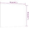 Pizarra Magnética De Pared Vidrio Templado Blanco 50x40 Cm Vidaxl