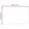 Pizarra Magnética De Pared Vidrio Templado Blanco 100x60 Cm Vidaxl