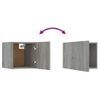 Muebles Para Tv De Pared 8 Uds Gris Sonoma 30,5x30x30 Cm Vidaxl